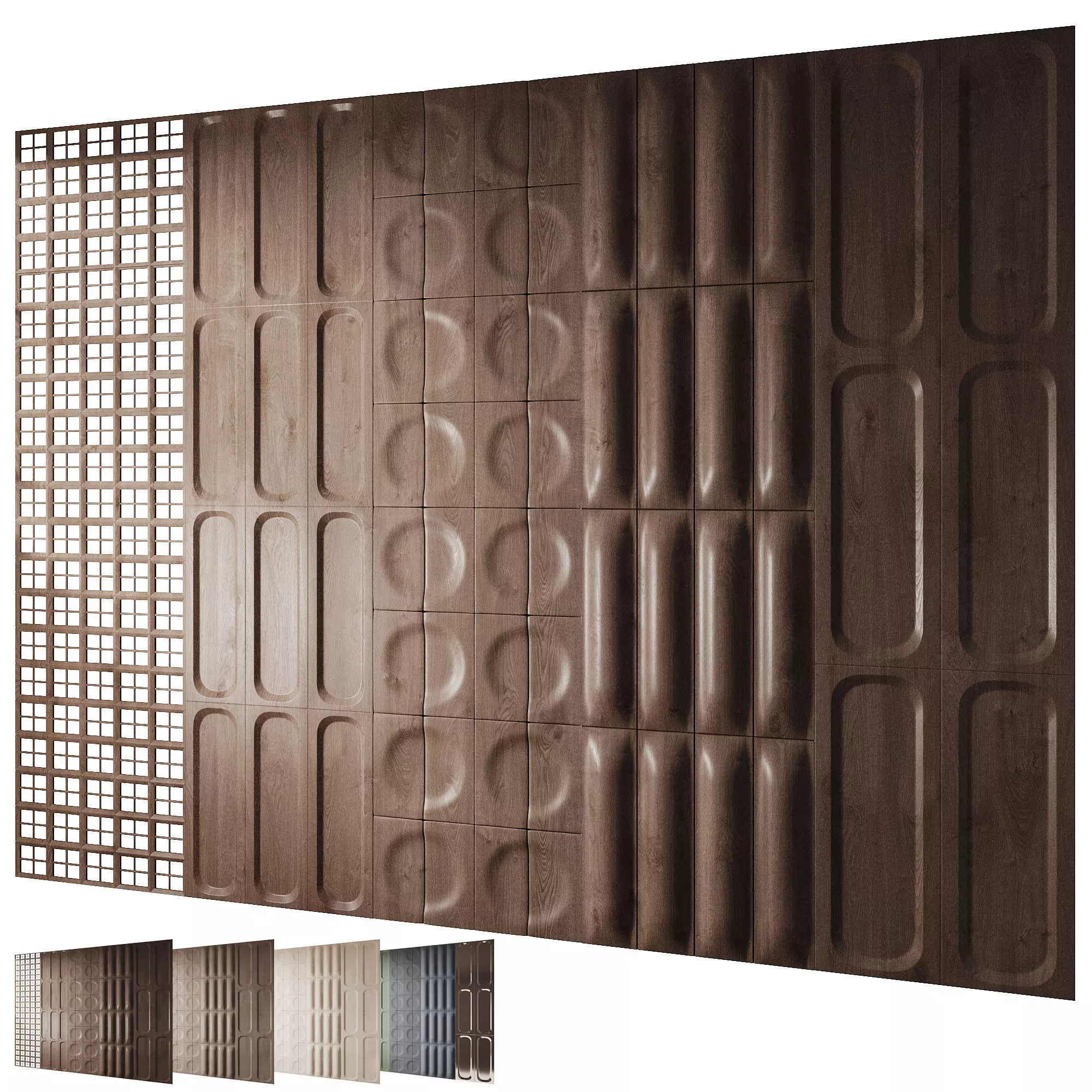 Headboard 3d Wall Panel 2 3D model_0