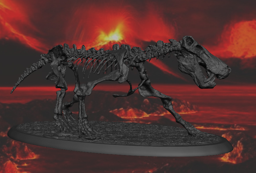 Fossil Inostracevia  3D print model_2