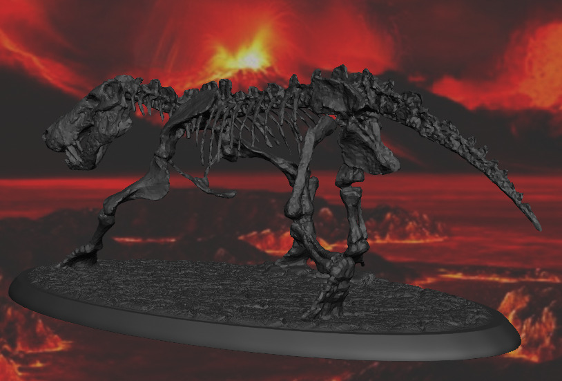 Fossil Inostracevia  3D print model_3