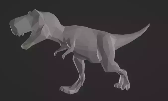 A Printable Lowpoly T-Rex