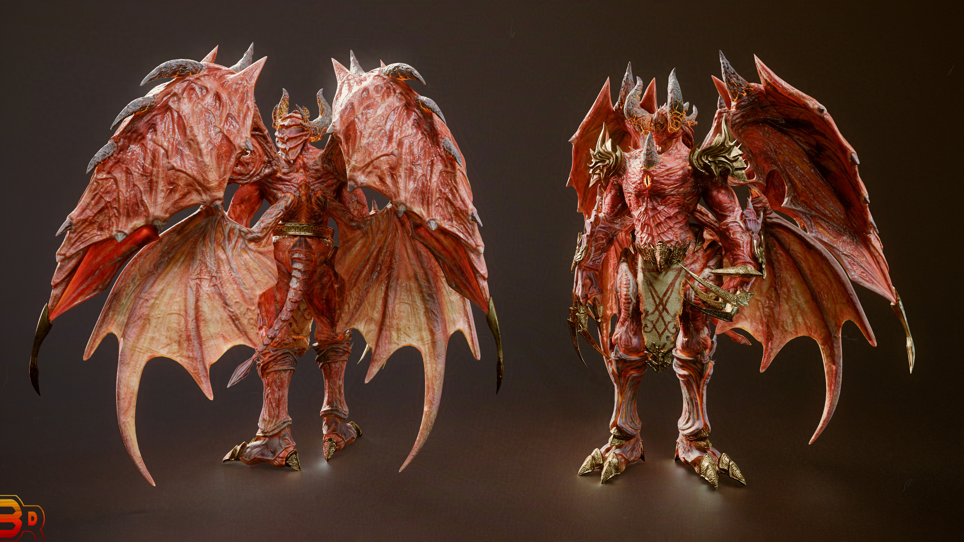 Demon Lord Low-poly 3D model_7