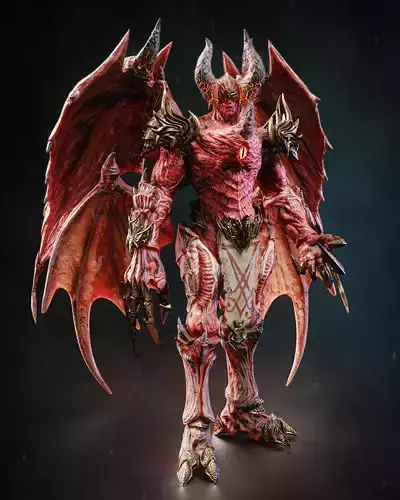 Demon Lord Low-poly 3D model