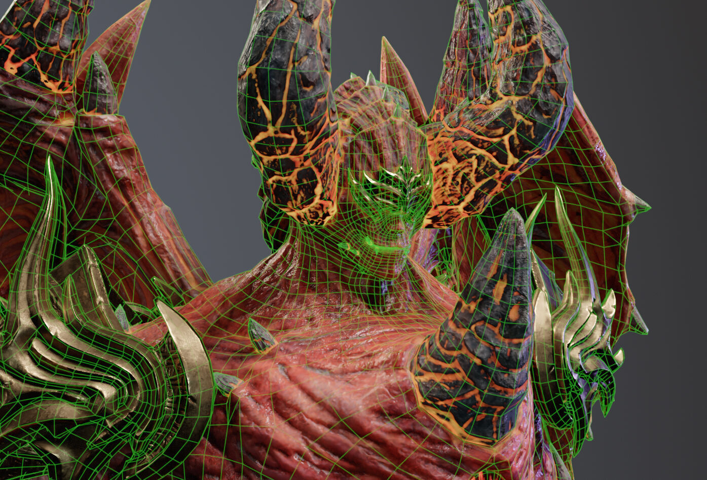 Demon Lord Low-poly 3D model_22