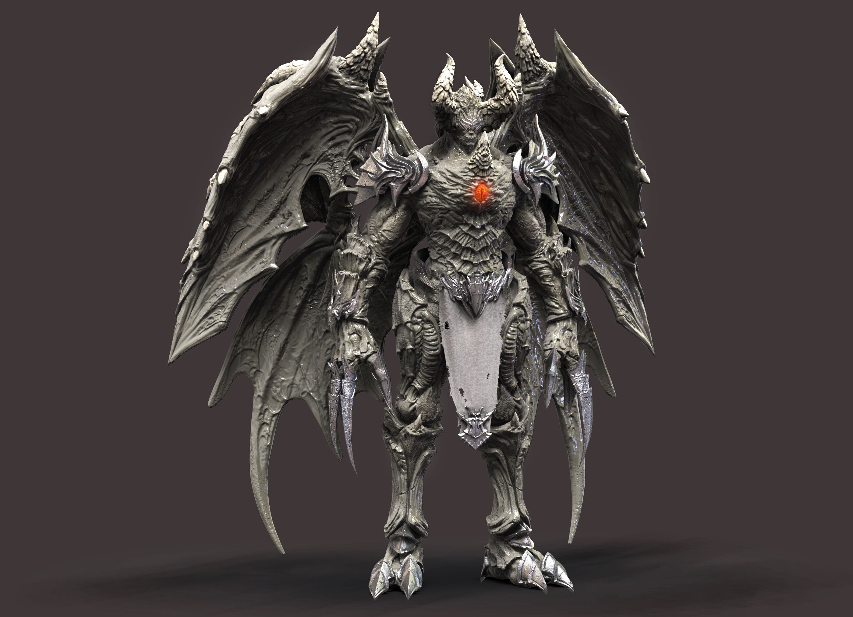 Demon Lord Low-poly 3D model_27