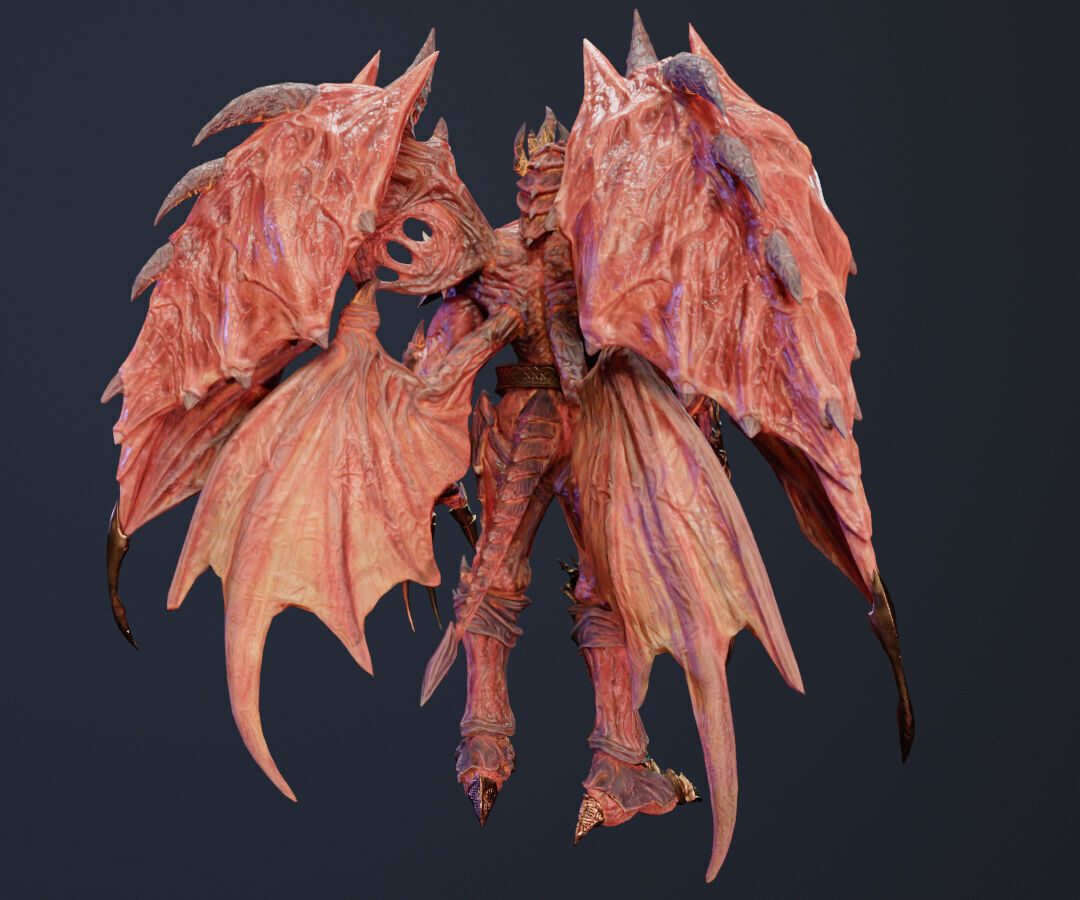Demon Lord Low-poly 3D model_19