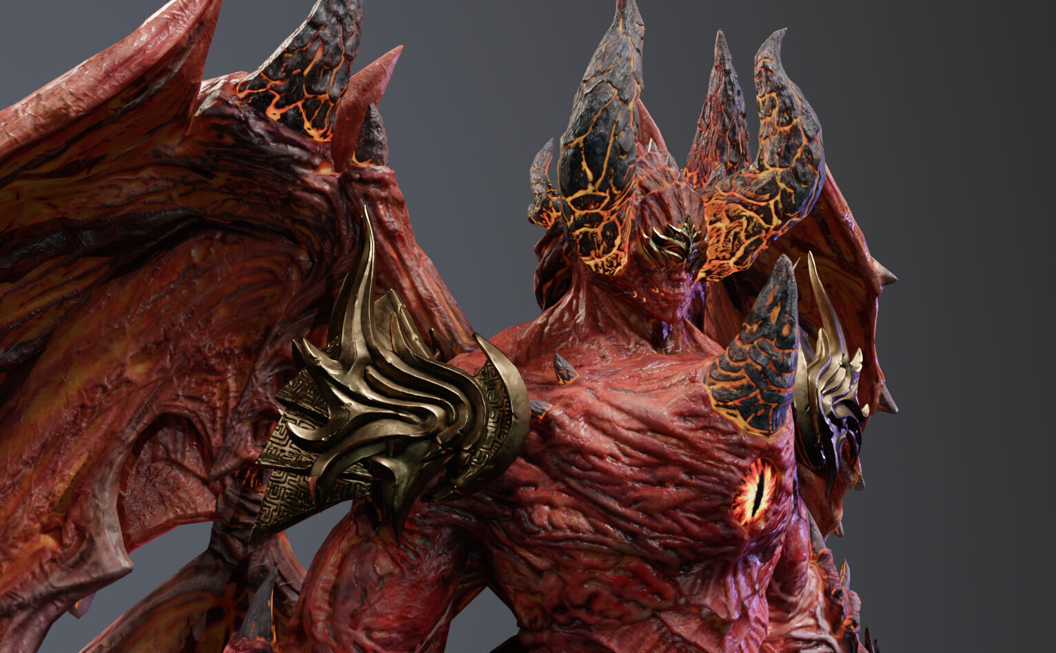 Demon Lord Low-poly 3D model_17