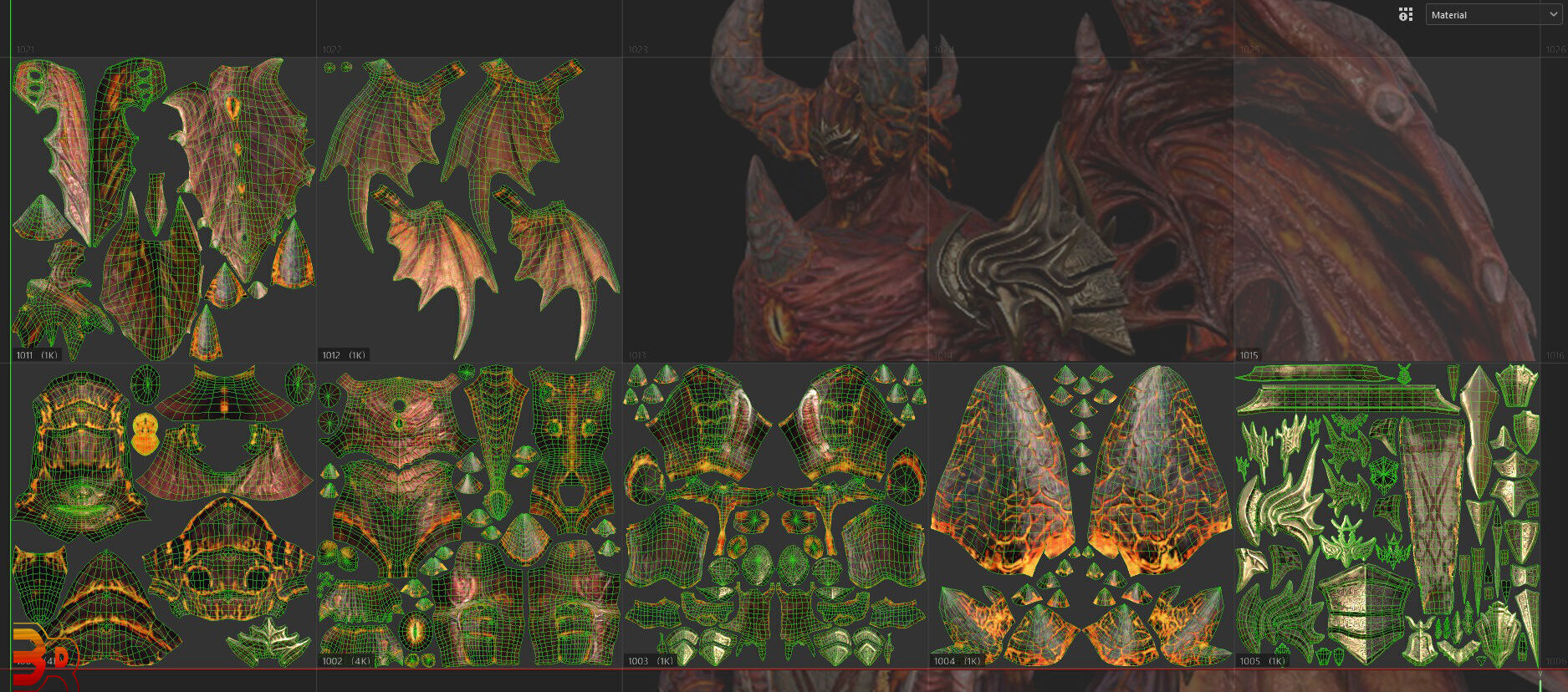 Demon Lord Low-poly 3D model_20