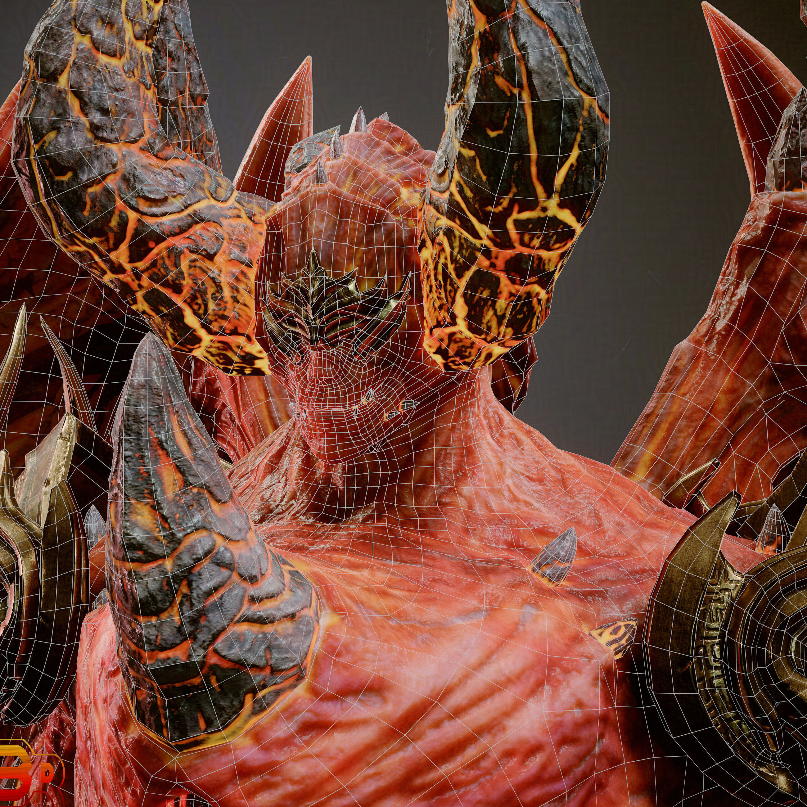 Demon Lord Low-poly 3D model_21