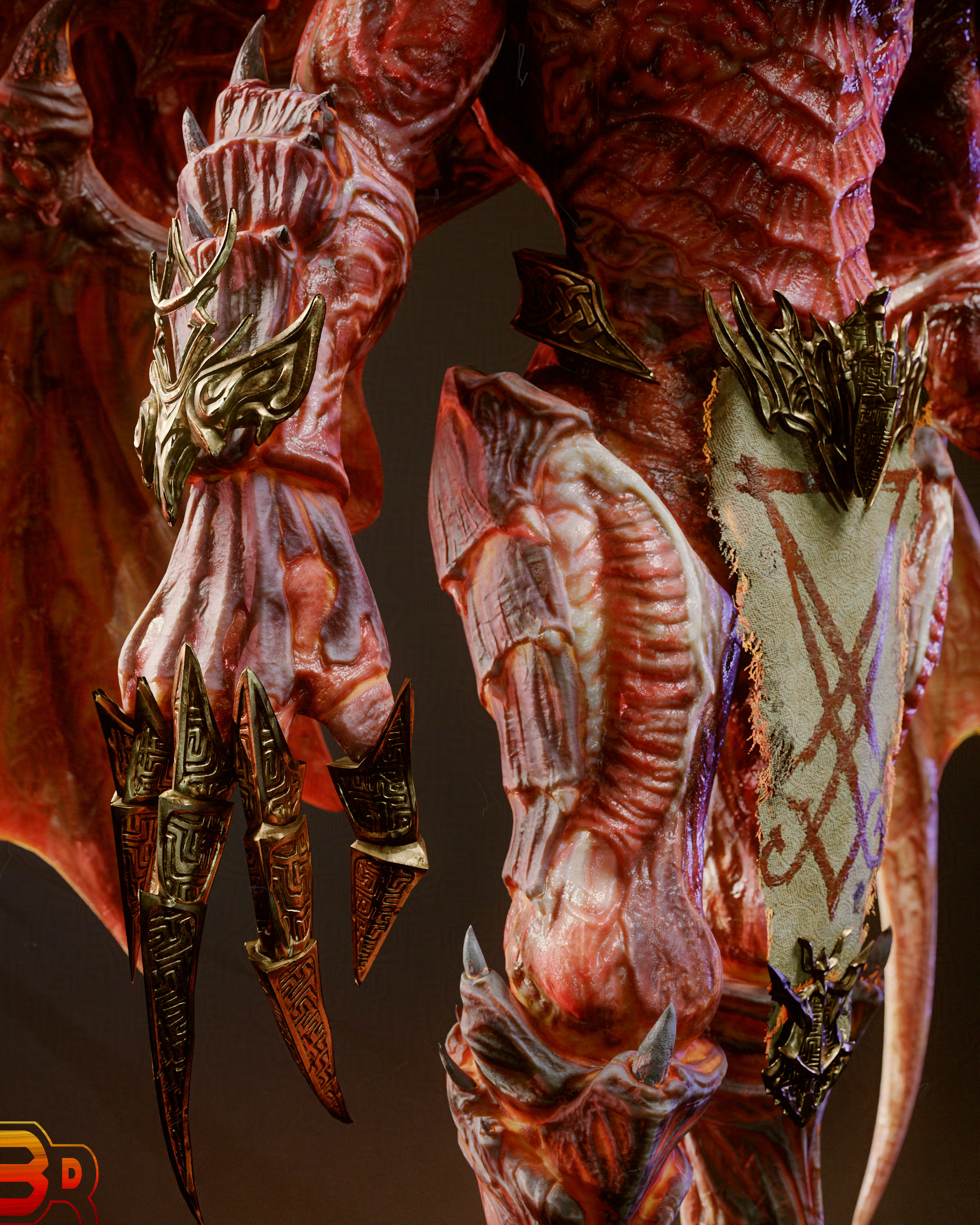 Demon Lord Low-poly 3D model_10