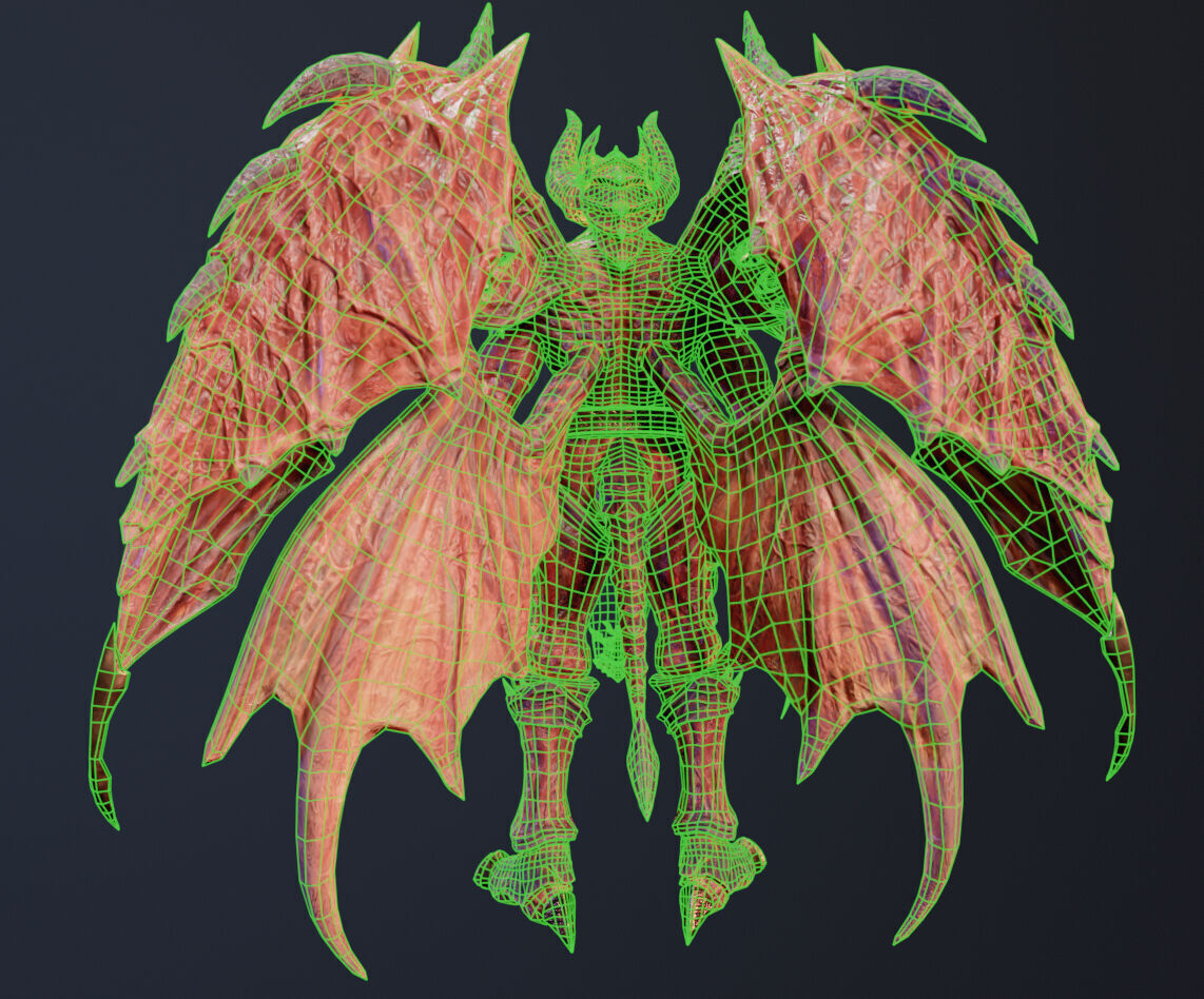 Demon Lord Low-poly 3D model_23