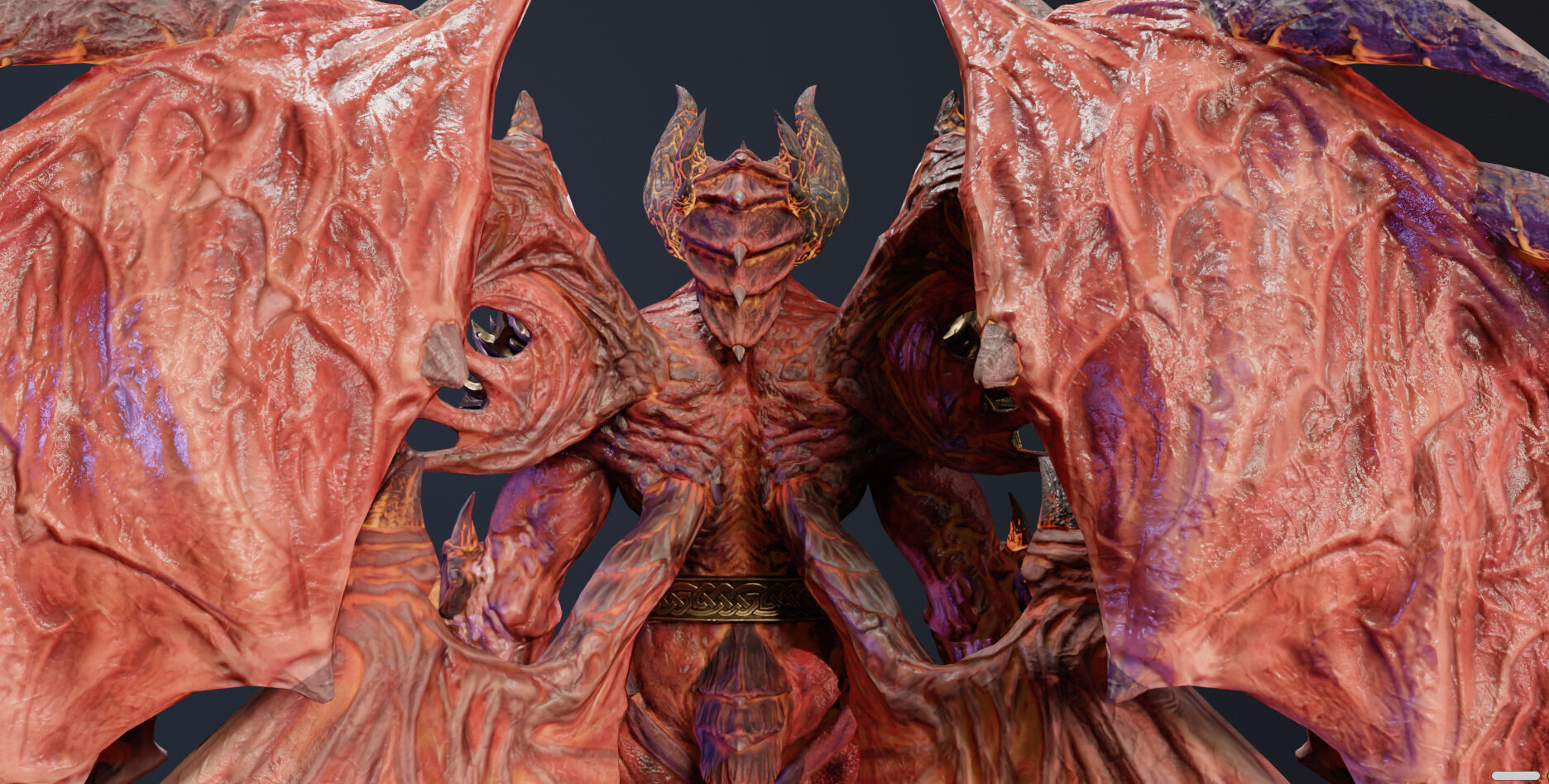 Demon Lord Low-poly 3D model_13