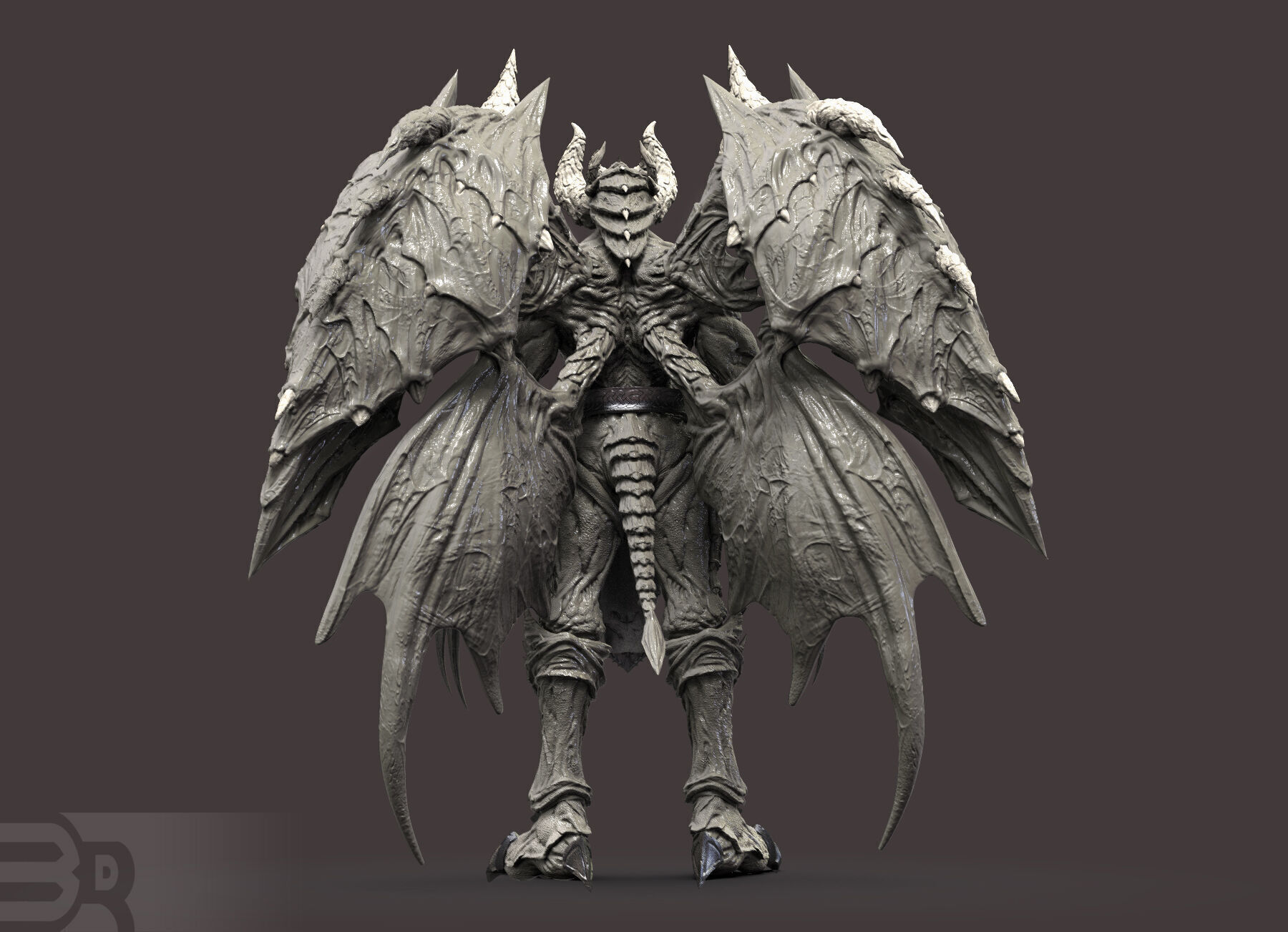 Demon Lord Low-poly 3D model_28