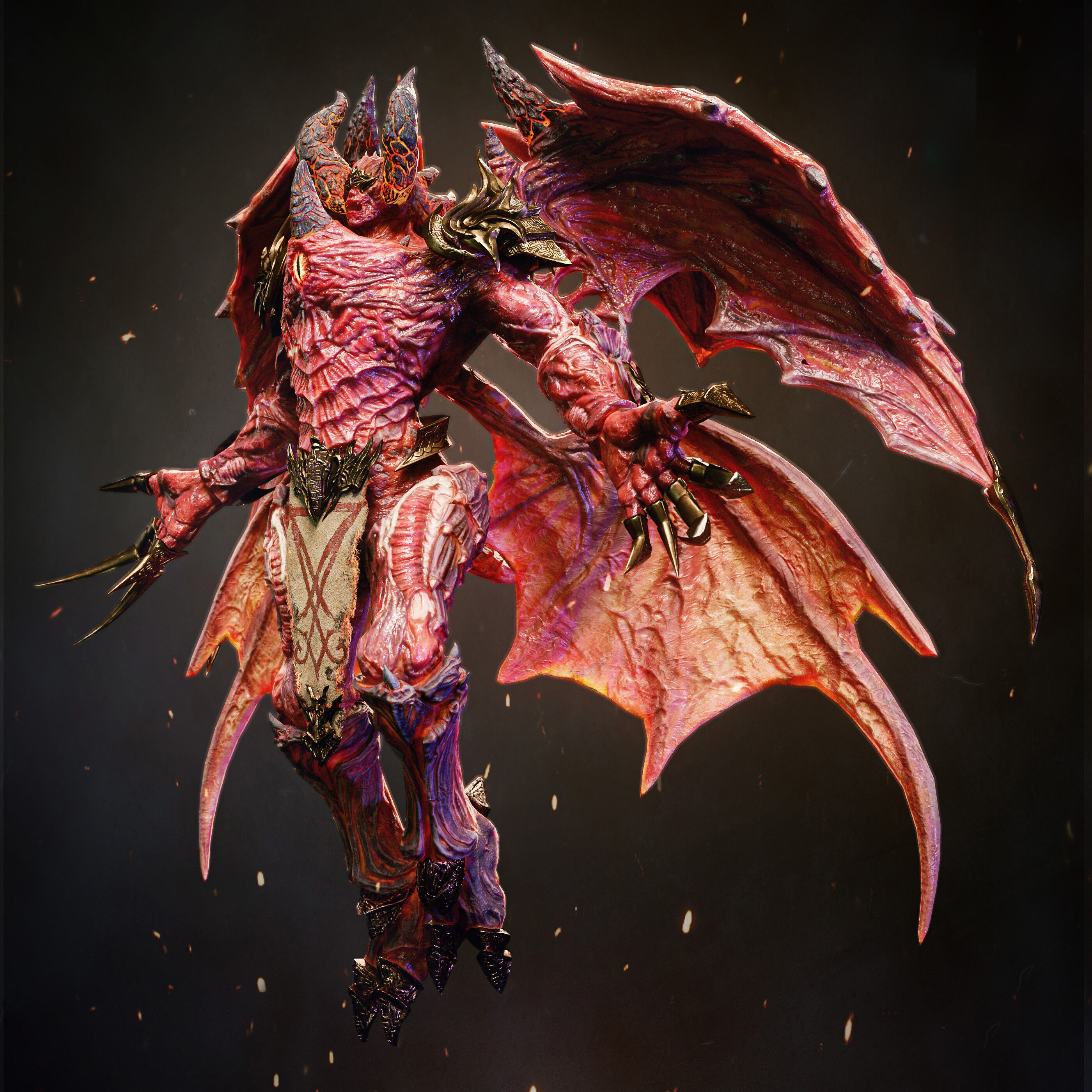 Demon Lord Low-poly 3D model_3