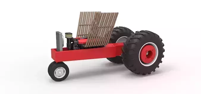 Vintage Pulling tractor Base Scale 1 to 25