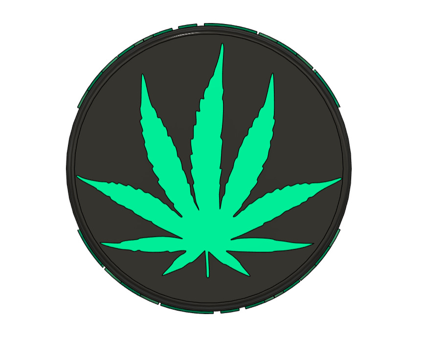 SATIVA Weed Trippy Box  3D print model_2