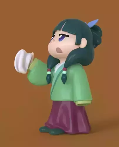 THE APOTHECARYs DIARIES-MAOMAO CHIBI-PARTS AND COMPLETE 3D print model