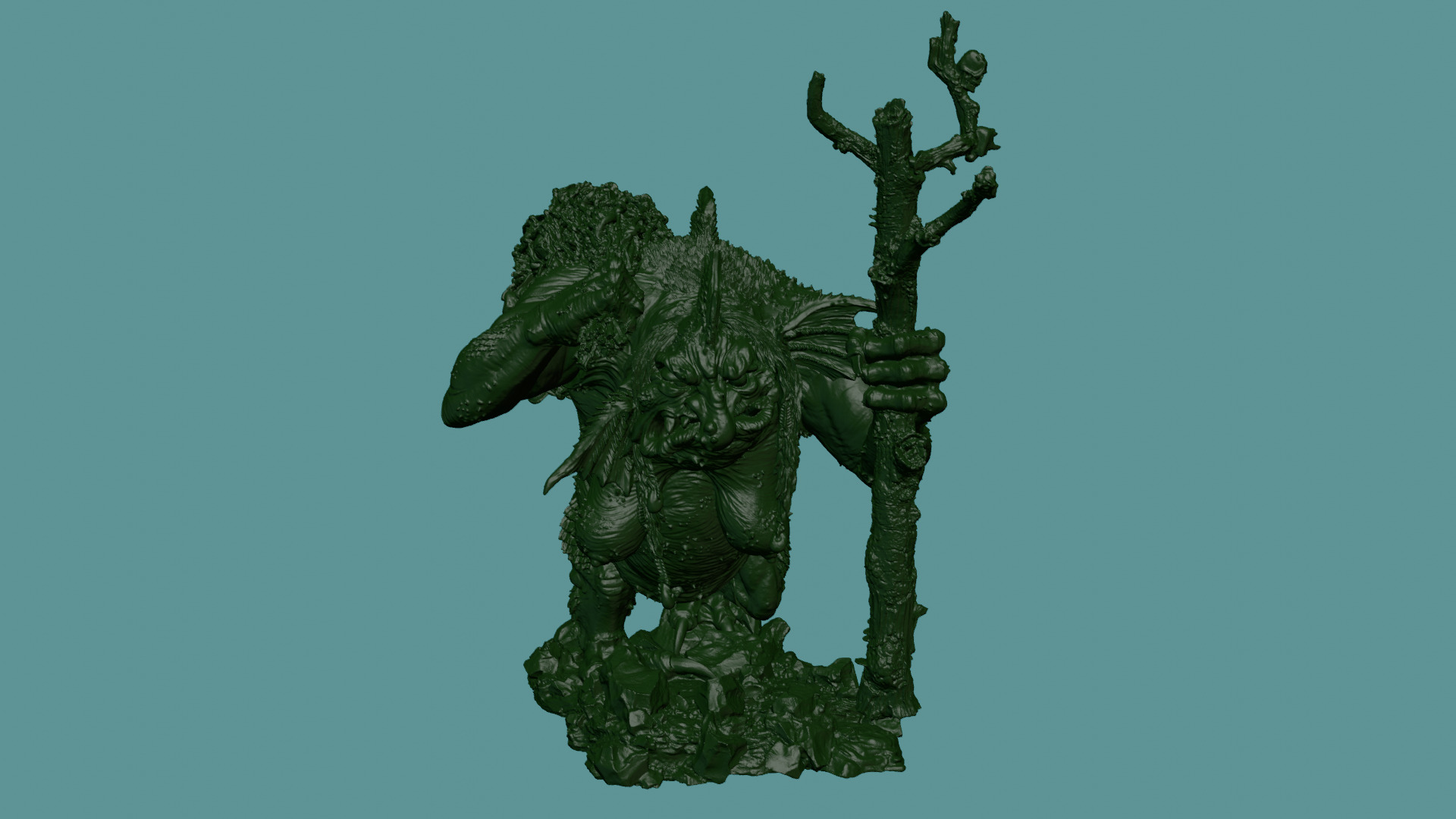 Dungeon and Dragons - Troll Hag 3D print model_1