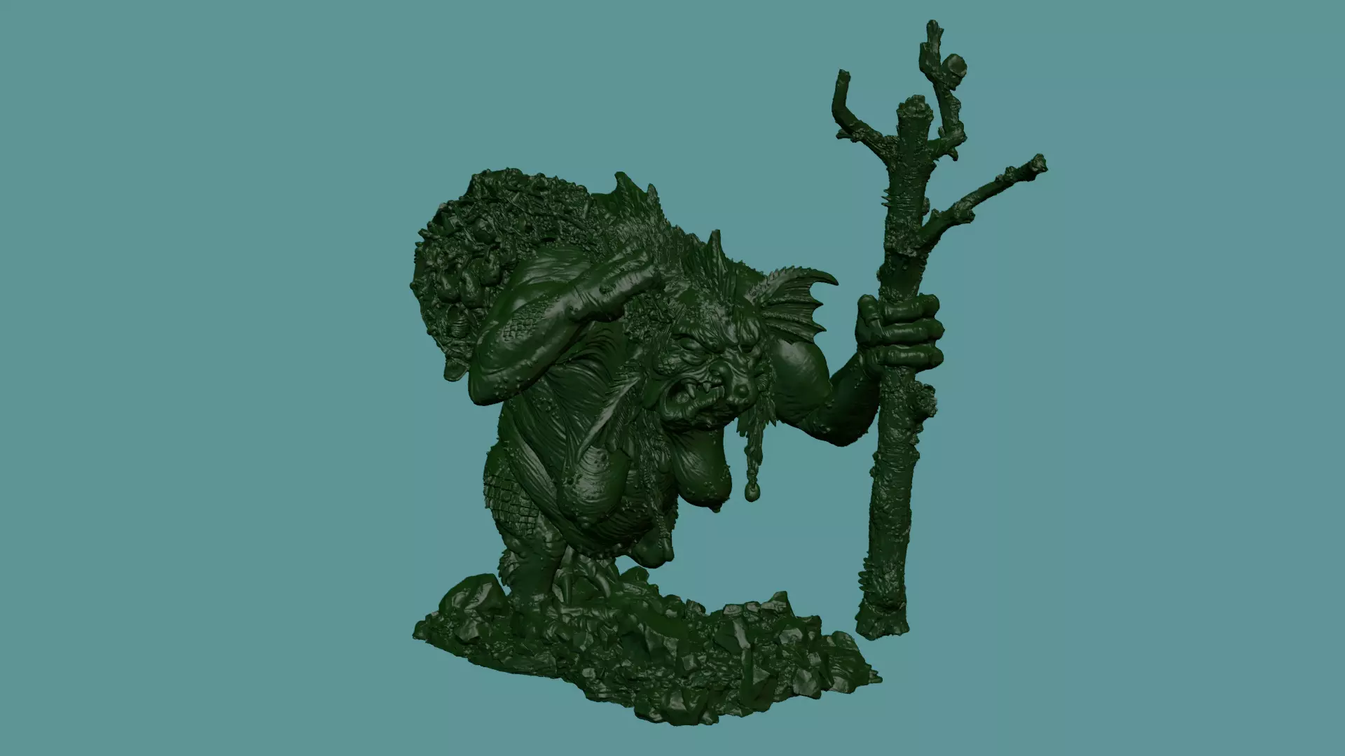 Dungeon and Dragons - Troll Hag 3D print model_0