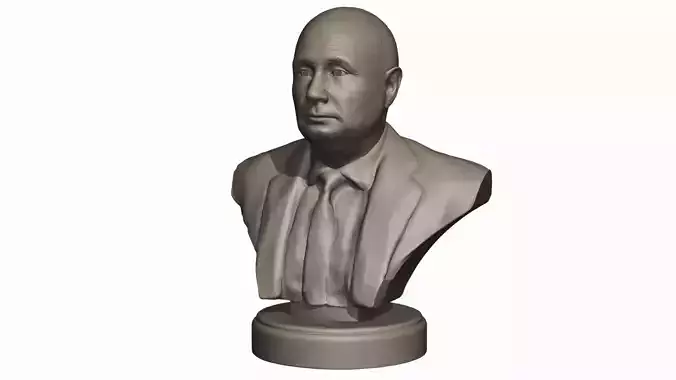 Vladimir Putin hyper-realistic bust for 3D printing 3D print model