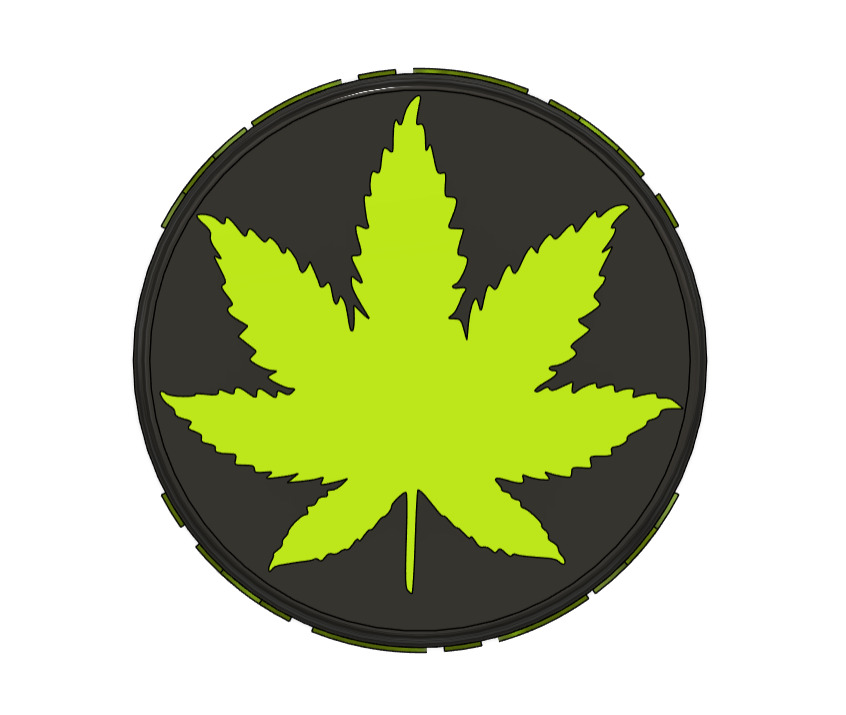 INDICA Weed Trippy Box  3D print model_2