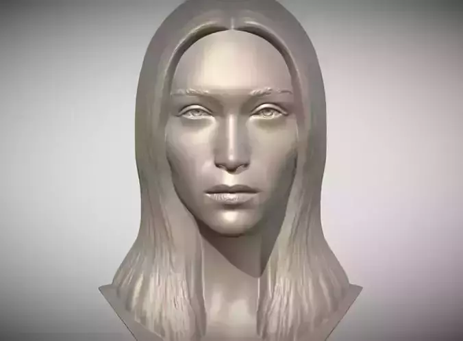 Bella Hadid bust  3D print model
