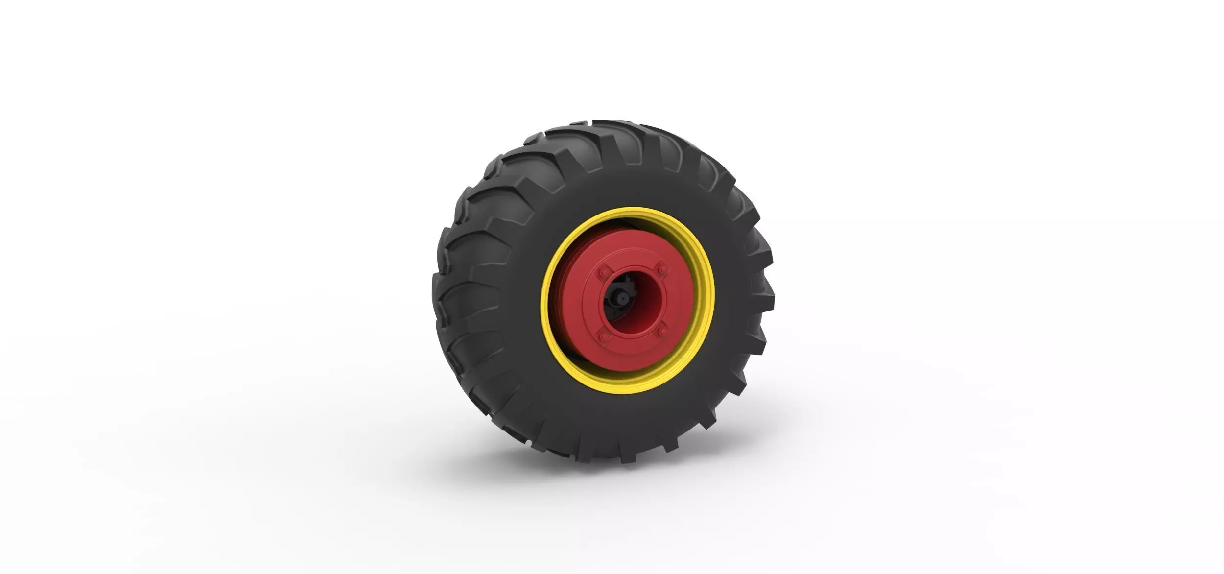 Rear wheel of Vintage Pulling tractor Version 3 Scale 1 to 25 3D print model
