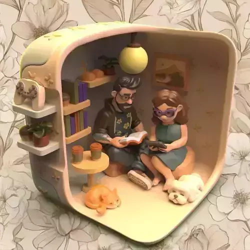 Hipster Dream House 3D print model