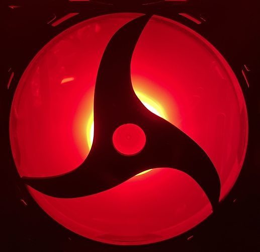 Itachi Mangekyou Sharingan PC Fan Case 3D print model