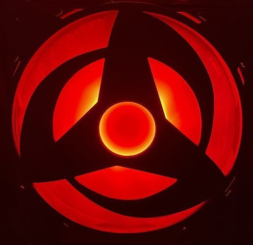 Kakashi Obito Mangekyou Sharingan PC Fan Case 3D print model