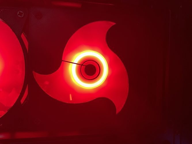 Naka Mangekyou Sharingan PC Fan Case 3D print model