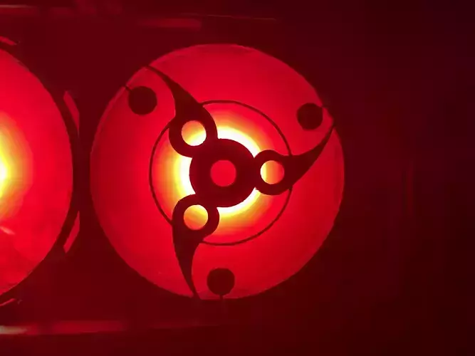 Fugaku Mangekyou Sharingan PC Fan Case Cover 3D print model