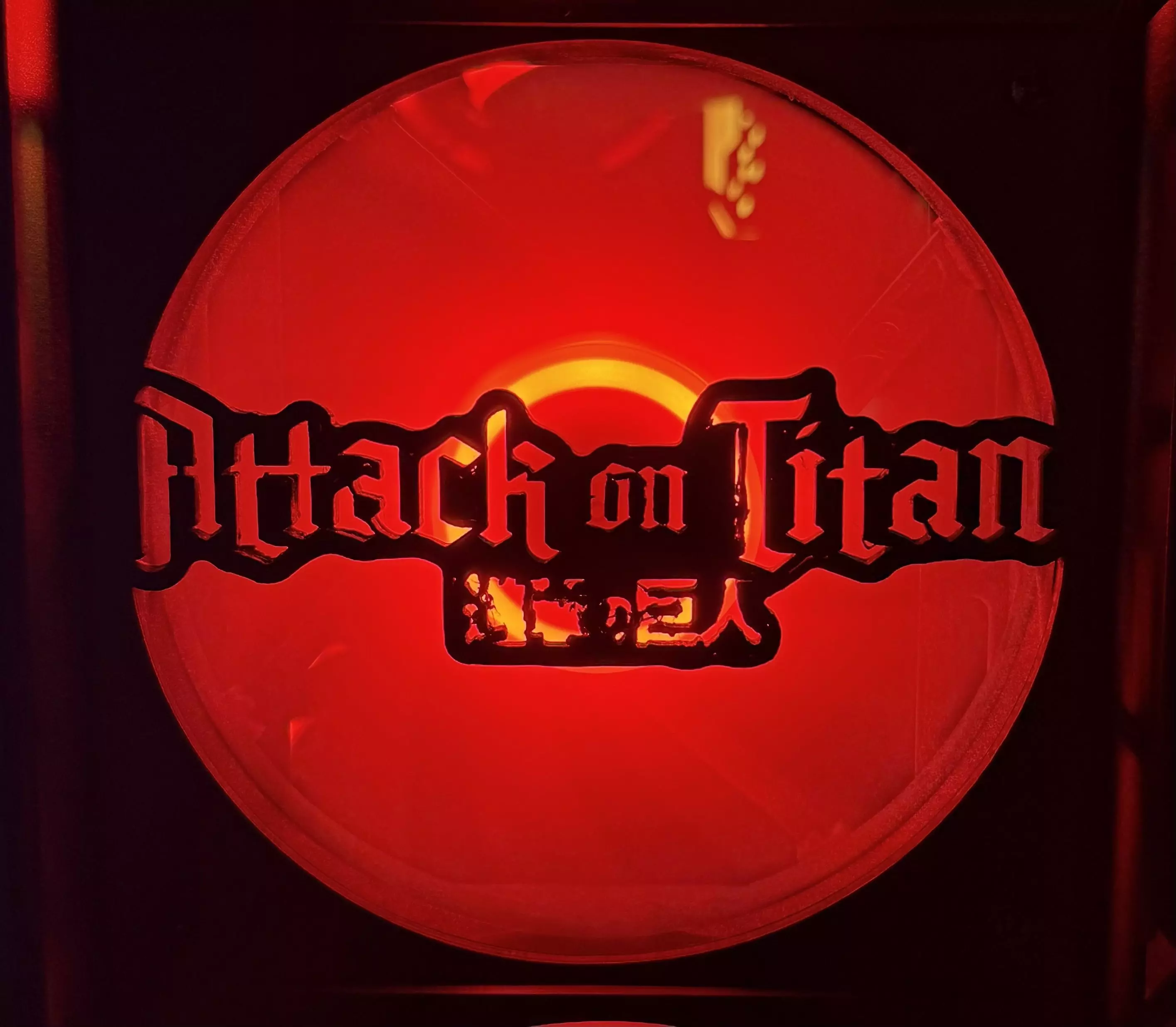 Attack On Titan Logo PC Fan Case Cover 3D print model