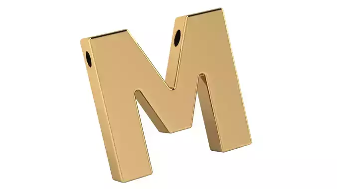 Pendant Letter M