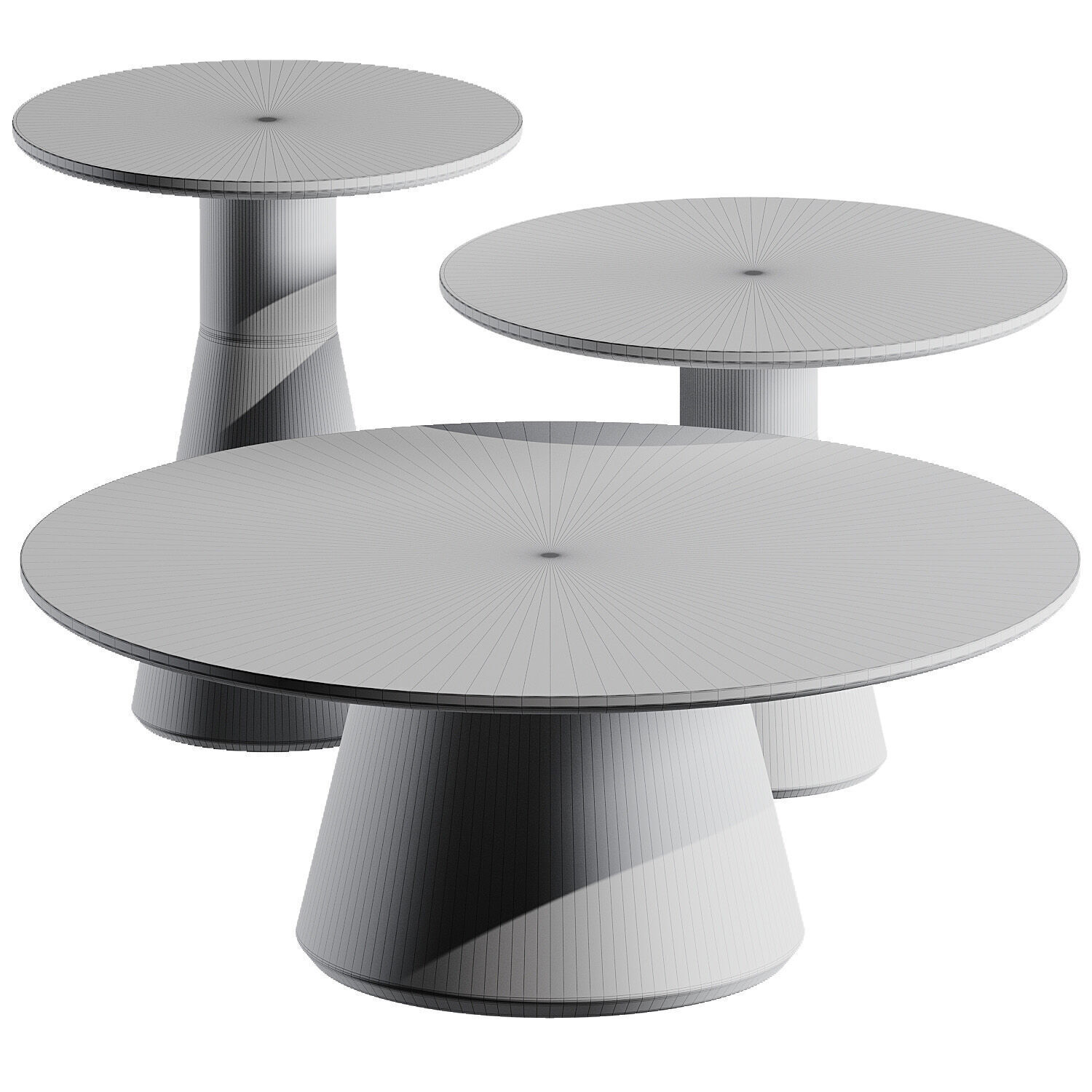 Andreu World Reverse Occasional Coffee Tables 3D model_1