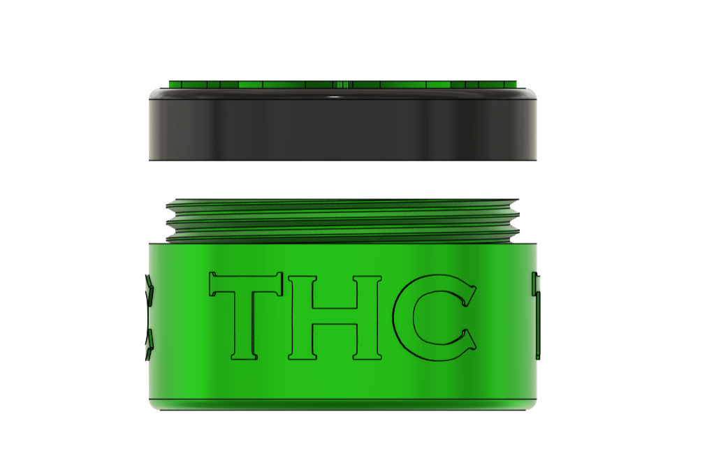 THC Weed  Trippy Box 3D print model_2