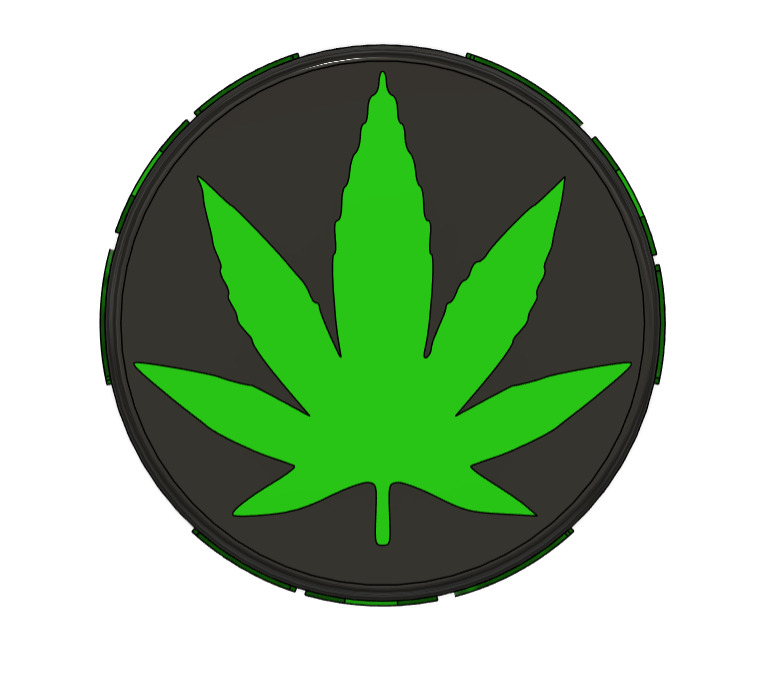 THC Weed  Trippy Box 3D print model_1
