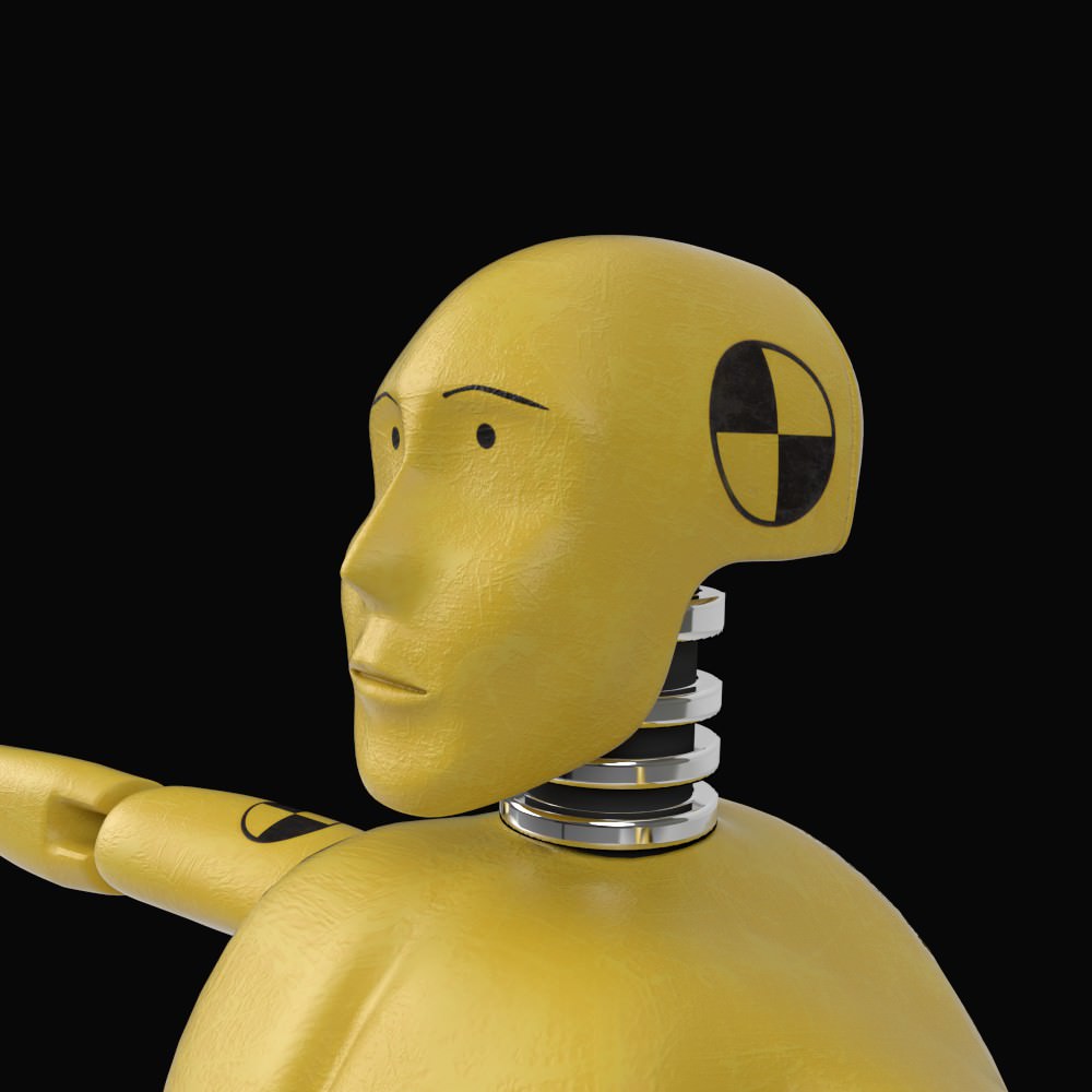 Crash Test Dummy 3D model_3