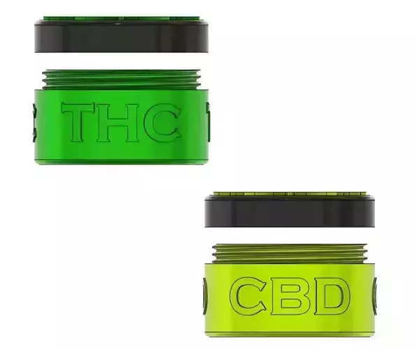 THC and CBD Weed Boxes 3D print model