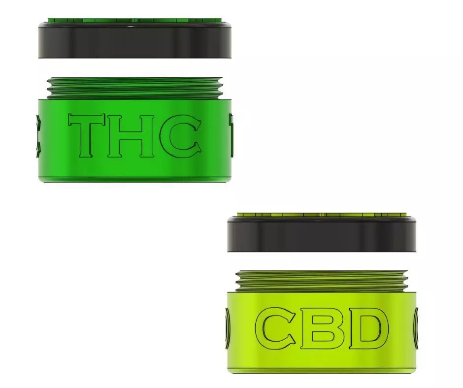 THC and CBD Weed Boxes 3D print model