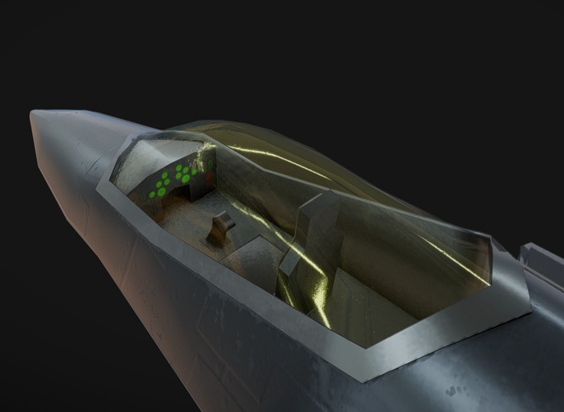 F-35 Jet Low-poly 3D model_6