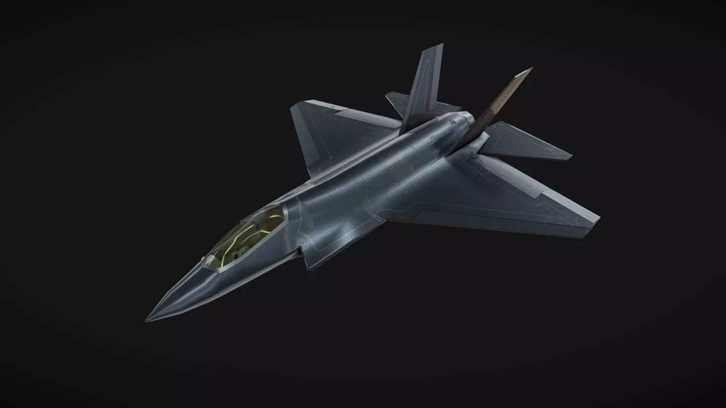 F-35 Jet Low-poly 3D model_0