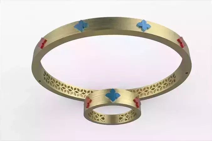  Roberto Ring and Bracelet  SET-0031 3D print model