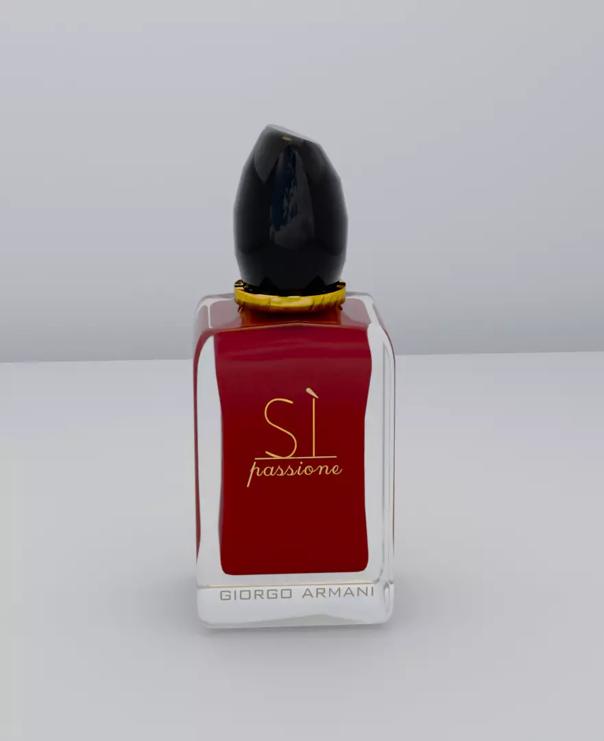 bottle perfume SI Free 3D model
