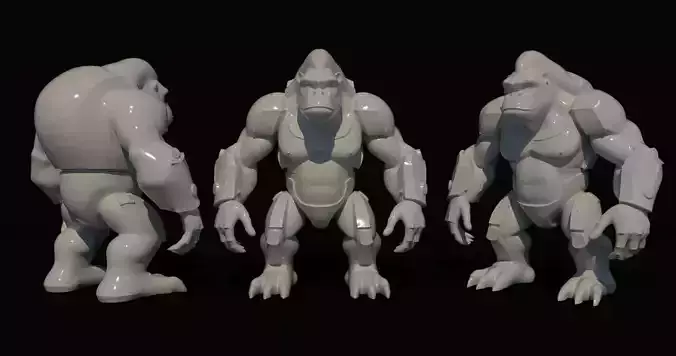 Mechanical Gorilla 3D Model
