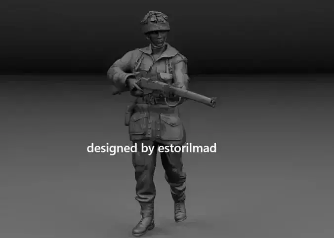 WW2 BRITISH RED DEVIL PARATROOPER IN ARNHEM V2