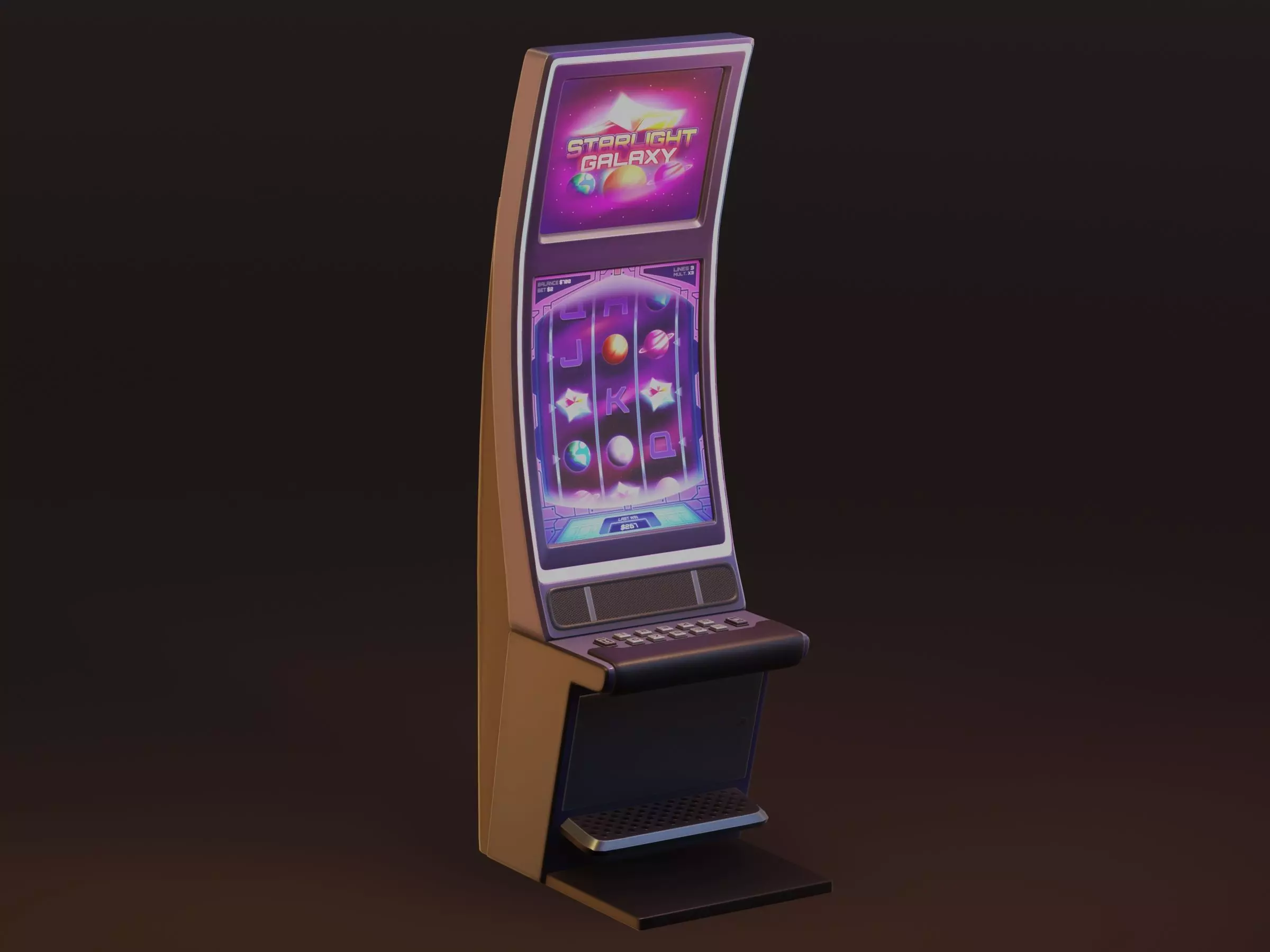 Casino Slot Modern - For Virtual Casino Games 3D model