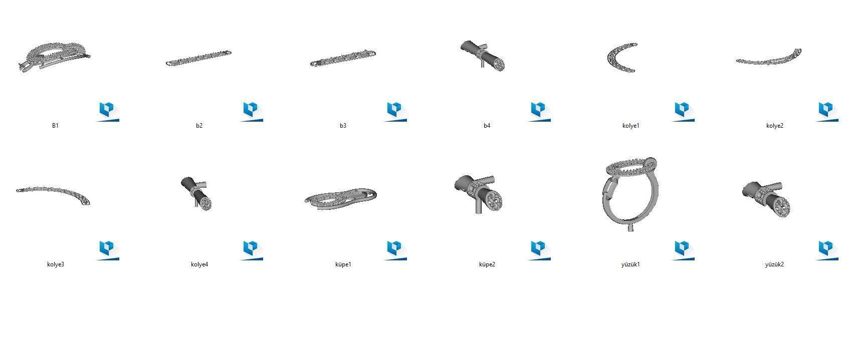 hermes set 3D print model_12