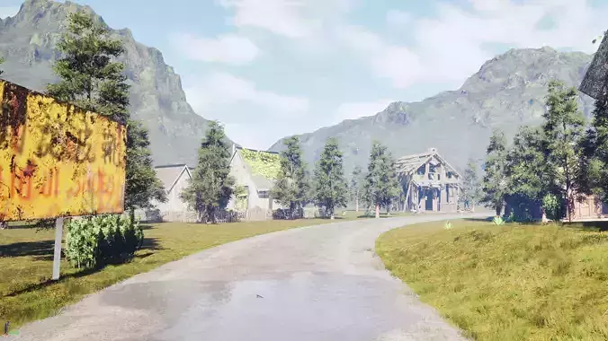 Forgotten Settlement Village Game Environment