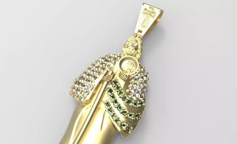 Saint Jude Pendant - Dije San Judas  3D print model_0