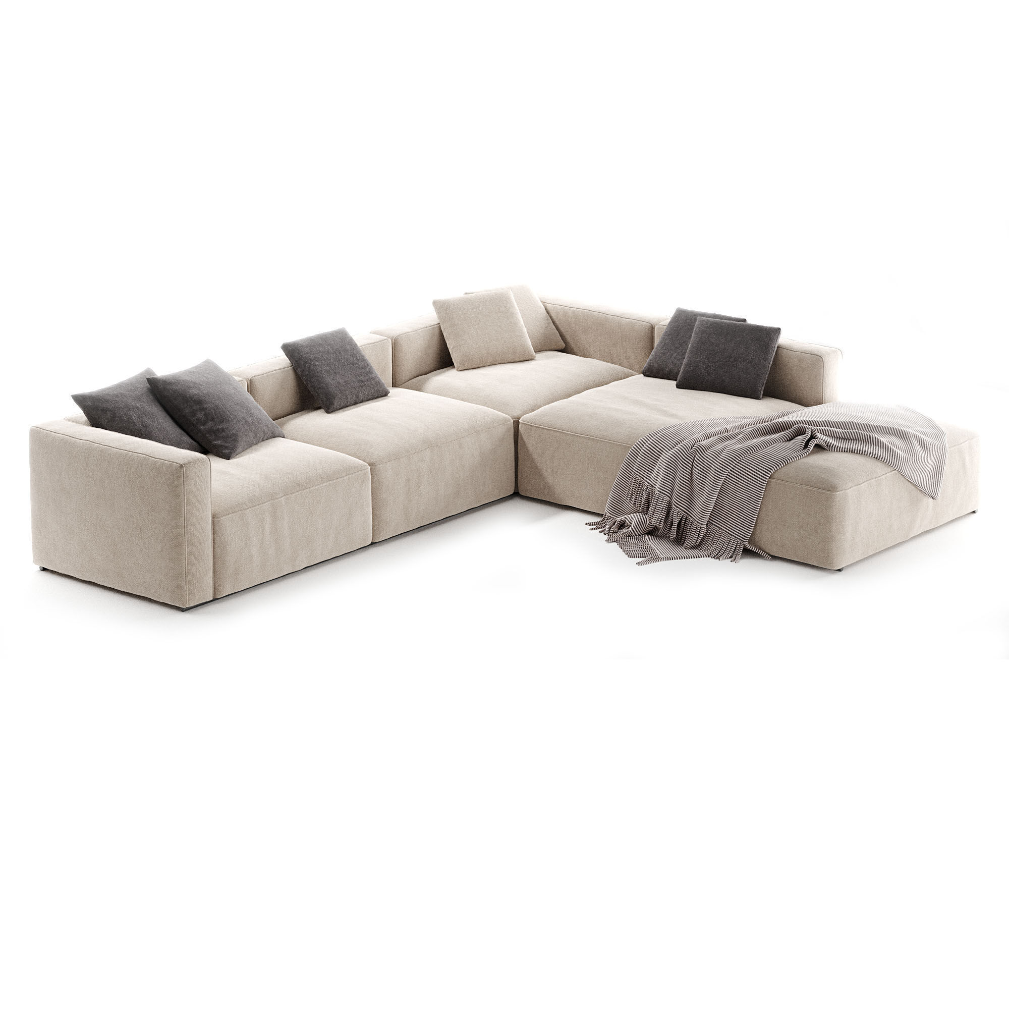 Poliform Shangai Modular Sofa 3D model_1